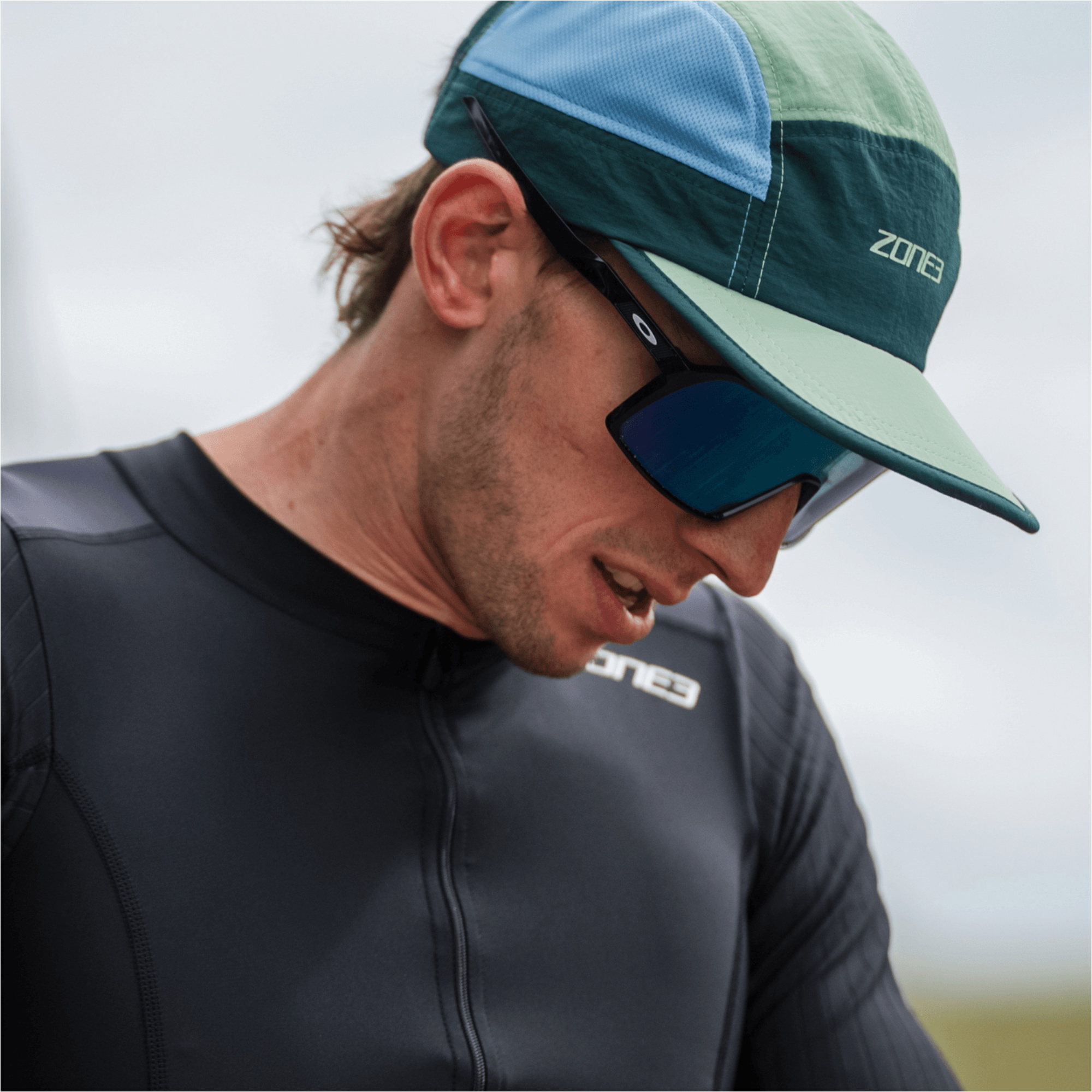 2026 ZONE3 5-Panel Running Cap RA26LWPC127 - Teal
